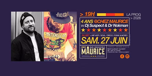 4 Ans de Chez Maurice: Dj Suspect & Dr Nokman