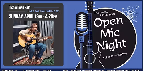 04-19-26 RICHIE BEAN SOLO \/ OPEN MIC @ HEATHEN BREWING