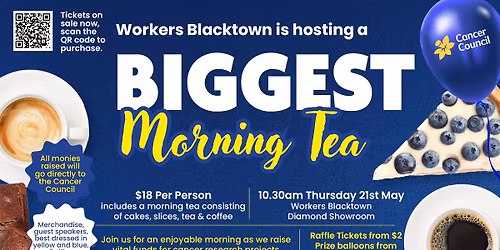 Biggest Morning Tea \ud83d\udc9b\ud83d\udc99