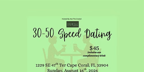 30-50 Speed Dating at Fish Tale Grill by Merrick Seafood