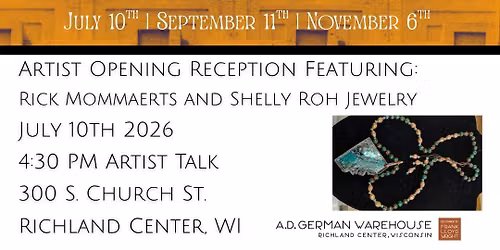 Art in the Warehouse featuring Rick Mommaerts & Shelly Roh