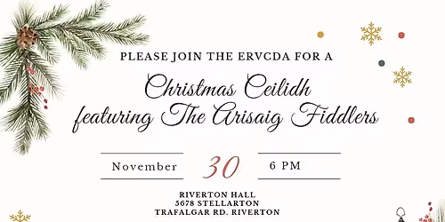 Christmas Ceilidh at the Riverton Hall ft. The Arisaig Fiddlers