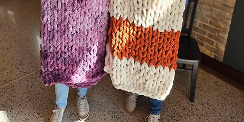 8 SPOTS LEFT! Nov 3rd - Milwaukee Brewing Chunky Knit Blanket Workshop 