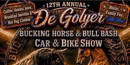 2nd Annual De Golyer Bucking Horse & Bull Bash Car and Bike Show