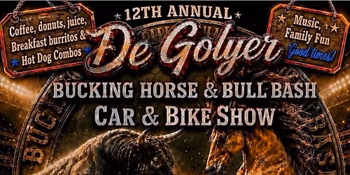 2nd Annual De Golyer Bucking Horse & Bull Bash Car and Bike Show