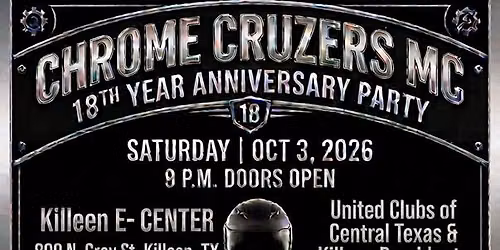 Chrome Cruzers Anniversary Party
