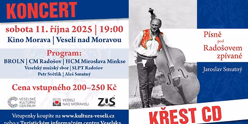 🎶 Koncert a křest CD Jaroslava Smutného „Písně pod Radošovem zpívané“ 