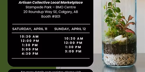 Enclosed Vessel Terrarium | Artisan Collective  at Calgary Womens Show