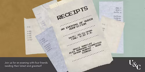 RECEIPTS: An Evening of Queer Nonfiction