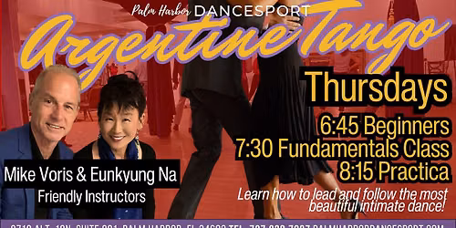 Argentine Tango Thursday Group Classes and Practica