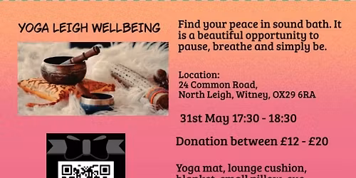 Sound Bath on Blue full moon's day in North Leigh, donation between \u00a312 - \u00a320