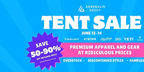 Massive Tent Sale - 50 to 90% off original price