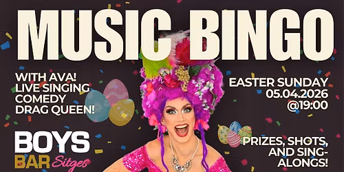 DRAG MUSIC BINGO with Miss Ava Cardo