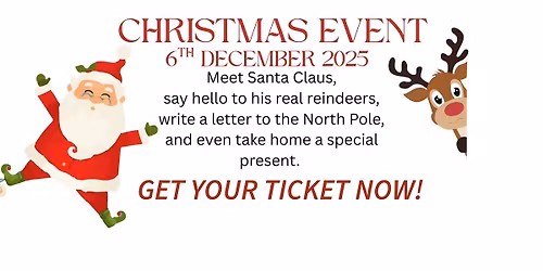 Meet Santa and his real reindeer!