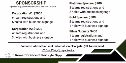 IFC 2026 Benefit Golf Tournmanet 