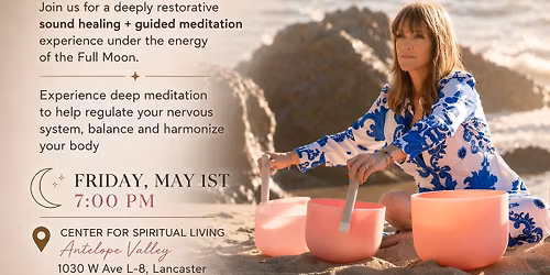 Sound Bath Meditation - Connecting to the Full Moon with Stacey Justis