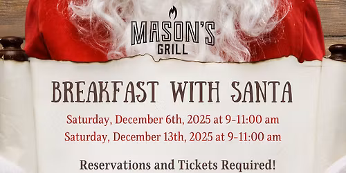 Mason’s Grill Breakfast with Santa 