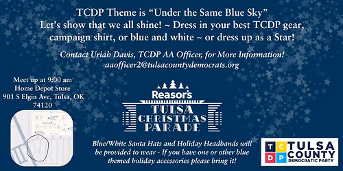 Join TCDP and walk with us in the Tulsa Holiday Parade!
