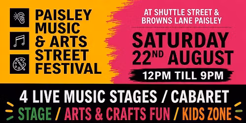 Paisley Music and Arts Street Festival