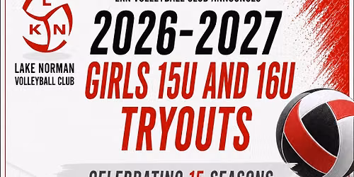 LKN 15U and 16U Girls Club Volleyball Tryouts
