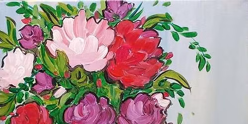 Paint and Sip Event: Vibrant Bouquet