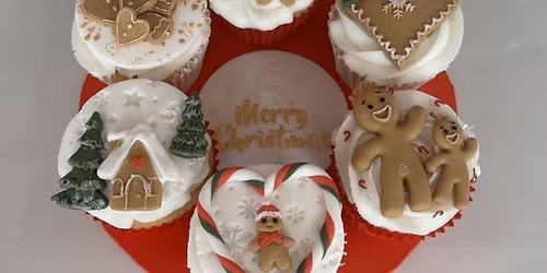 Gingerbread mini cupcake platter