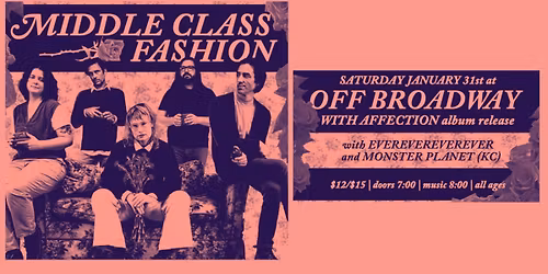 Middle Class Fashion: Album Release Show