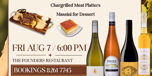 \ud83c\udf77 Wine & Chargrill Night at The Founders \ud83c\udf56