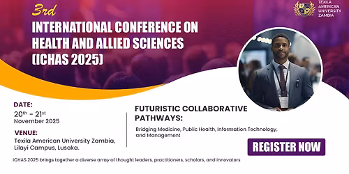 3rd International Conference on Health and Allied Sciences (ICHAS 2025)!