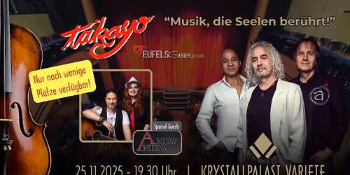 TAKAYO | Teufelsgeiger & Band "Musik die Seelen ber\u00fchrt" Special-Guests: Andy & Anika