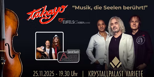 TAKAYO | Teufelsgeiger & Band "Musik die Seelen ber\u00fchrt" Special-Guests: Andy & Anika