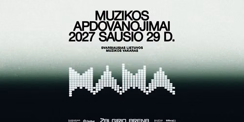 Met\u0173 muzikos apdovanojimai M.A.M.A. 2026
