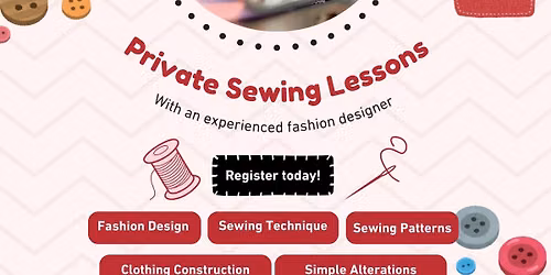 Private Sewing Lessons in fashion with Shirin Delsooz