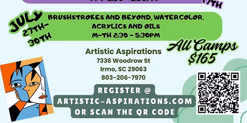 Teen A4rt Summer Camp Ages: 13-17