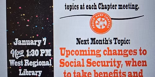 AARP January 2026 Chapter Meeting