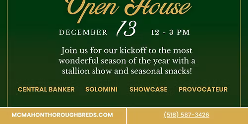 McMahon Thoroughbreds 2026 Open House