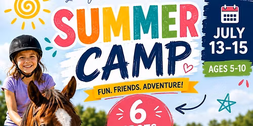 Horse Summer Camp Ages 5-10