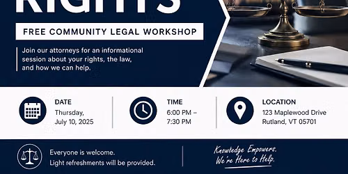 Know Your Rights: Free Community Legal Workshop