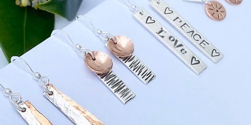 Silver and Copper Earrings