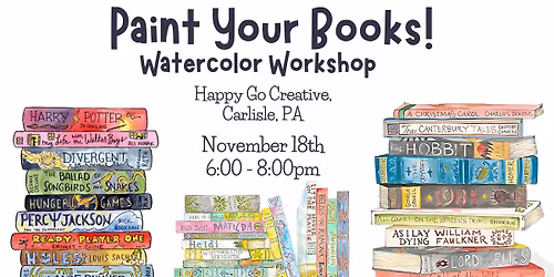 Paint Your Books Watercolor Workshop