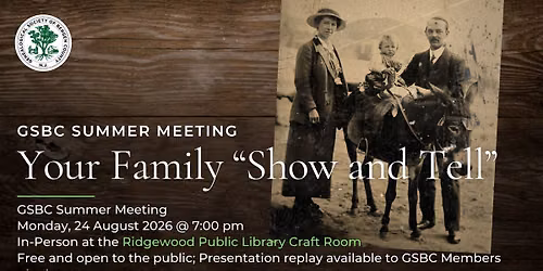 Your Family \u201cShow and Tell\u201d