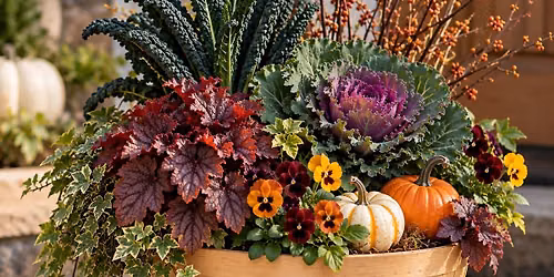 Fall Bushel Basket Planter 