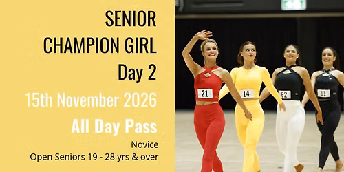 BJP Senior Champion Girl - Day 2