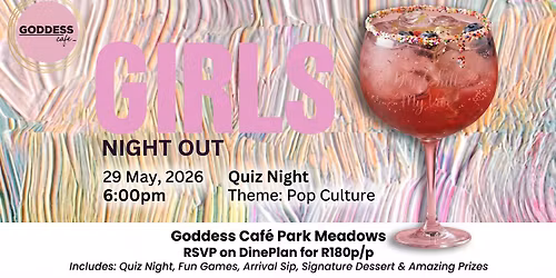 Pop Culture Quiz Night at Goddess Caf\u00e9, Park Meadows Shopping Centre