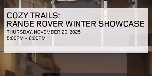 Cozy Trails: Range Rover Winter Showcase