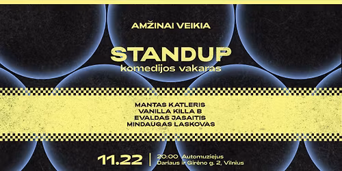 Am\u017einai veikia | Standup komedijos vakaras | Automuziejus Vilnius
