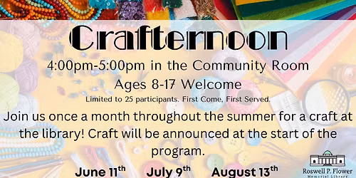Ages 8-17 Crafternoon