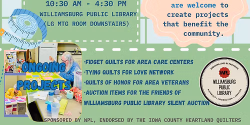 \u2702\ufe0f\ud83e\uddf5Community Sewing @ Williamsburg Public Library IOWA \ud83e\uddf5\u2702\ufe0f