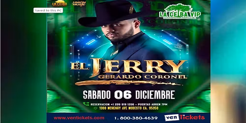 GERARDO CORONEL 'EL JERRY' EN MODESTO