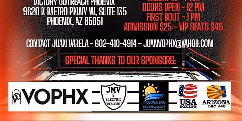 Coach Joe Varela Memorial Boxing Show!